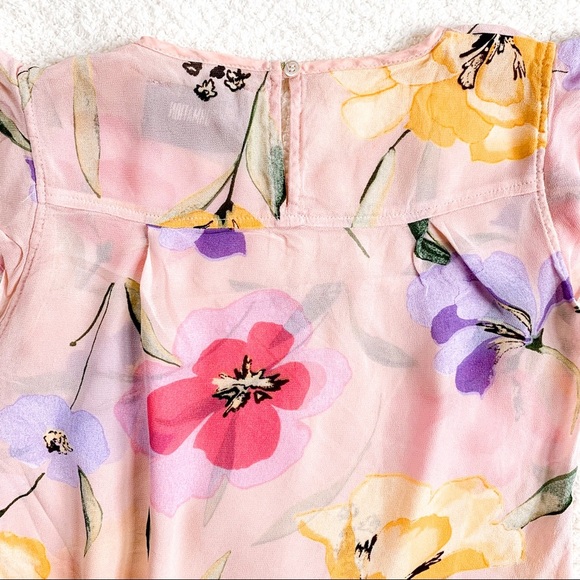 Reformation Floral Ruffle Sleeve Boho Top - Picture 6 of 13